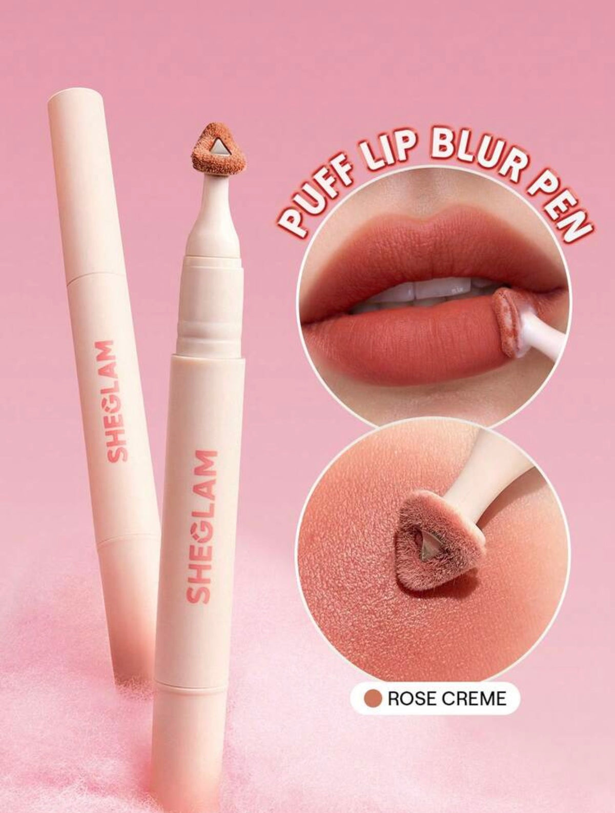 SHEGLAM Marshmallow Puff Lip Blur Pen-524 S'More Night Brand Beauty Cosmetic Makeup For Women And Girls