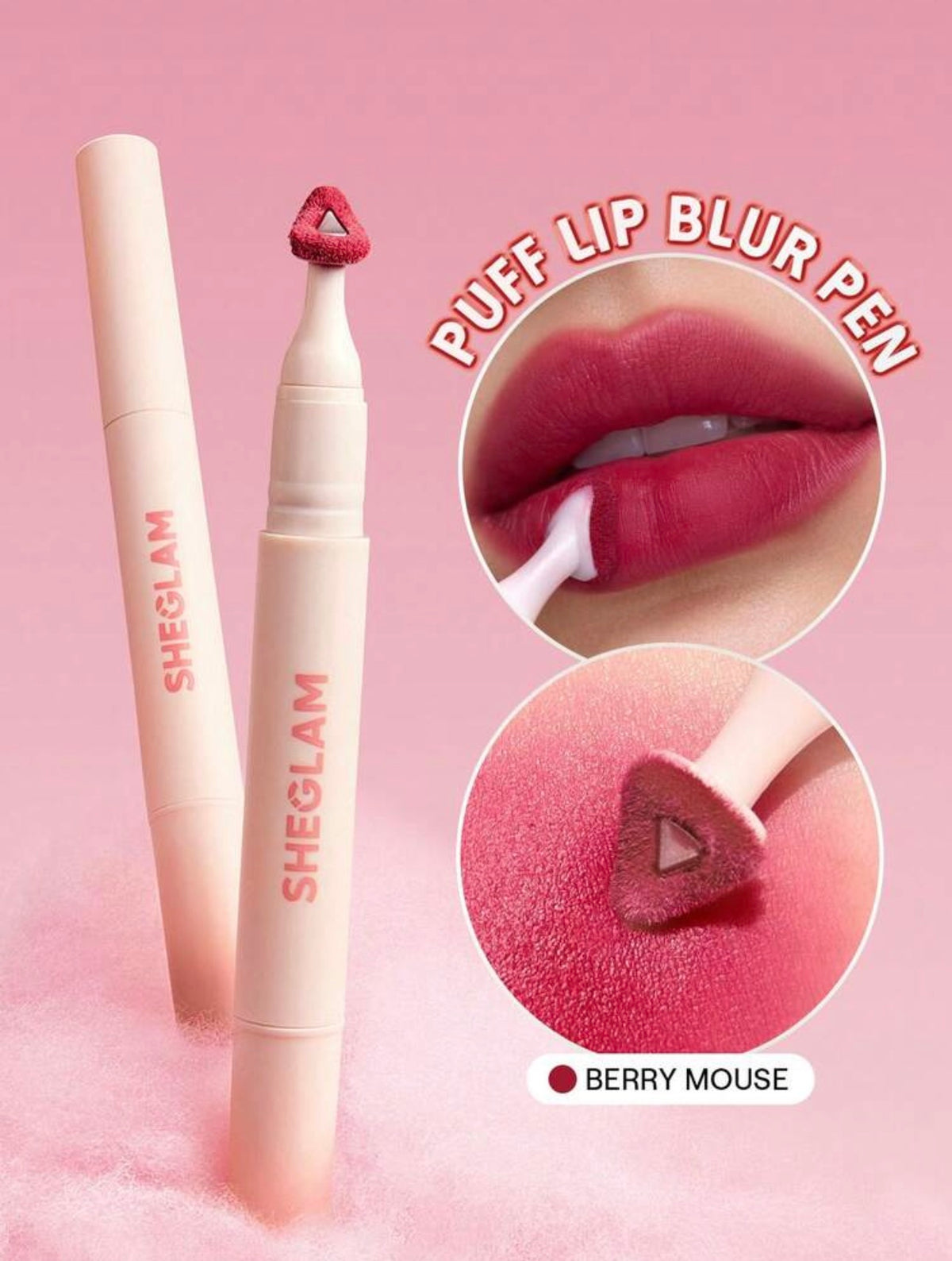SHEGLAM Marshmallow Puff Lip Blur Pen-524 S'More Night Brand Beauty Cosmetic Makeup For Women And Girls