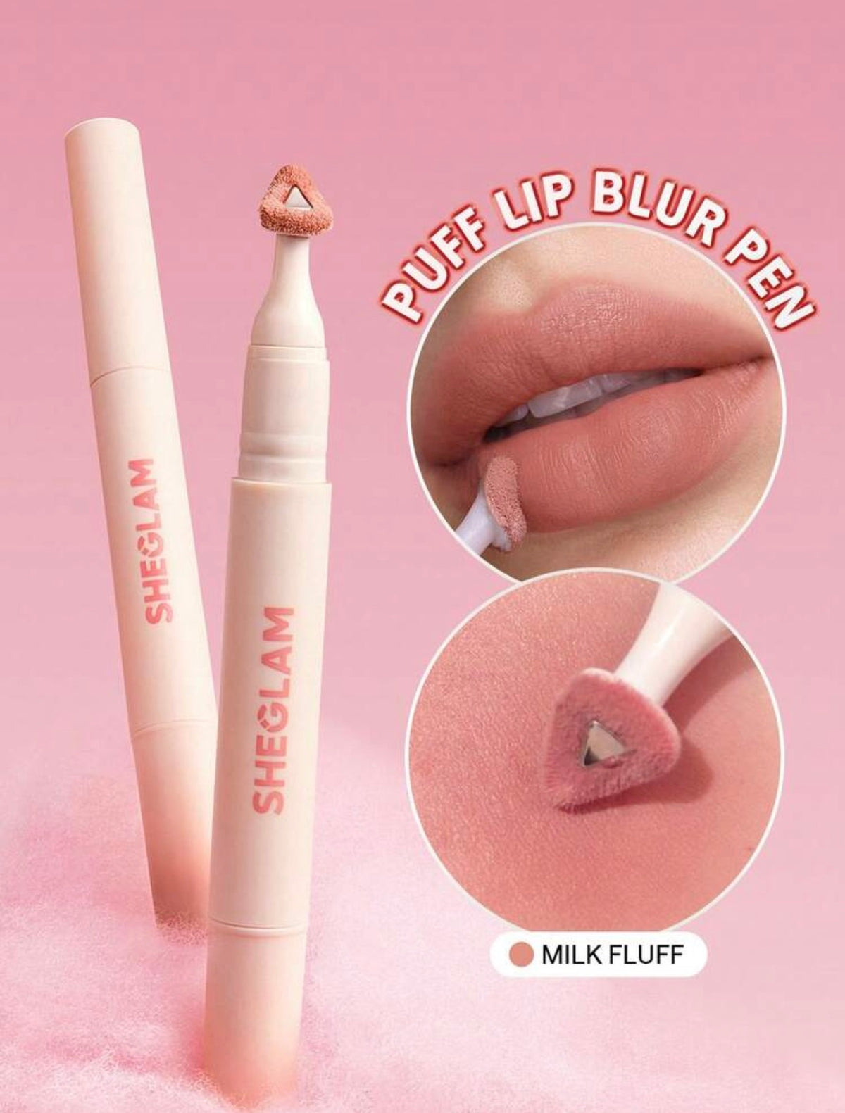 SHEGLAM Marshmallow Puff Lip Blur Pen-524 S'More Night Brand Beauty Cosmetic Makeup For Women And Girls